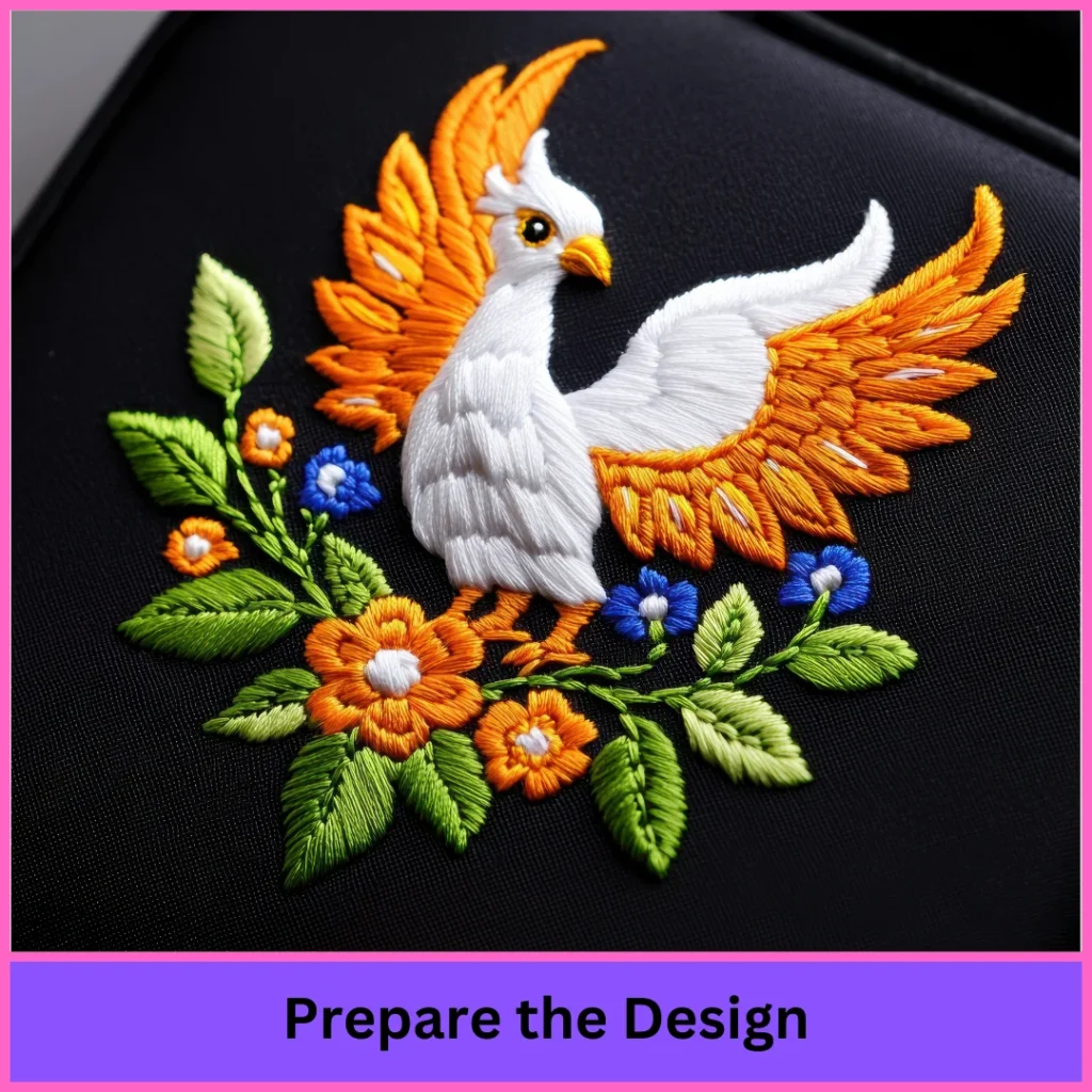 Bucket hat embroidery digitizing